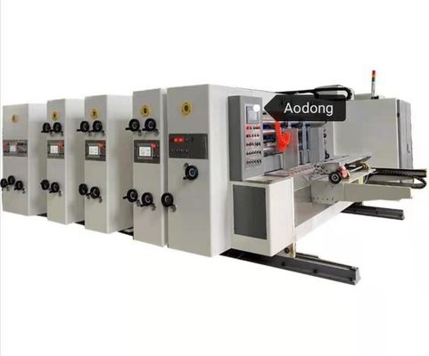 印刷するカートンFlexoスタッカーとの型抜き機械200部分/分に細長い穴をつける